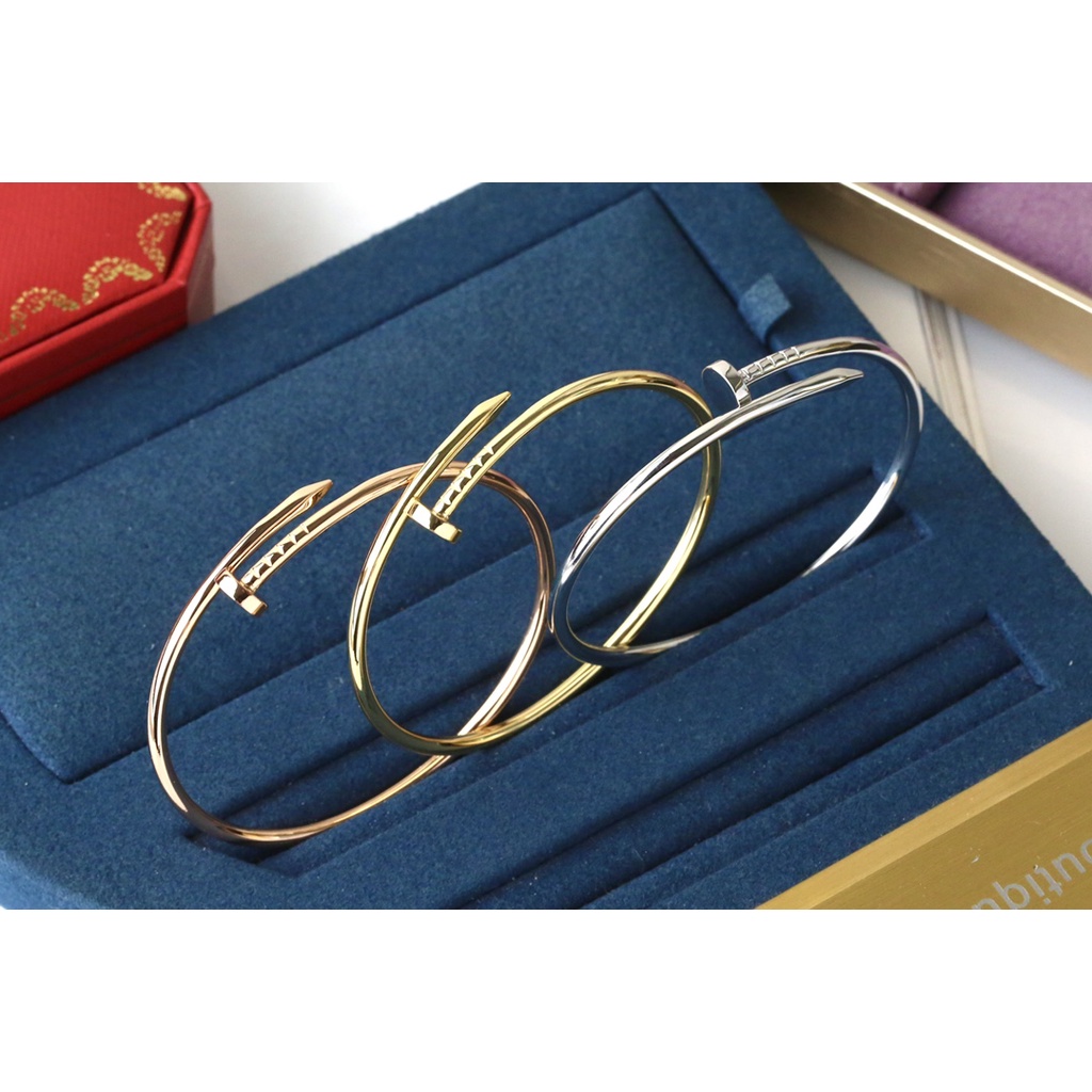 cartier-สร้อยข้อมือ-เข็มเงิน-ทอง-18k-ไม่จางหาย-สําหรับผู้หญิง