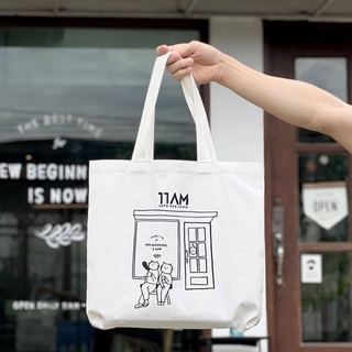 11AM Calico Bag กระเป๋าผ้า/ถุงผ้าดิบ  | Calico fabric Totes Bag แข็งแรงทนทาน สวยงาม