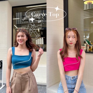 〽️🎡 Curve Top สายเดี่ยวครอป