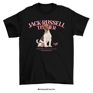 เสื้อยืดลาย JACK-RUSSELL TERRIER (แจ็ครัสเซล เทอร์เรีย) Classic Cotton Unisex by 【Nothing Hills】 ใหม่