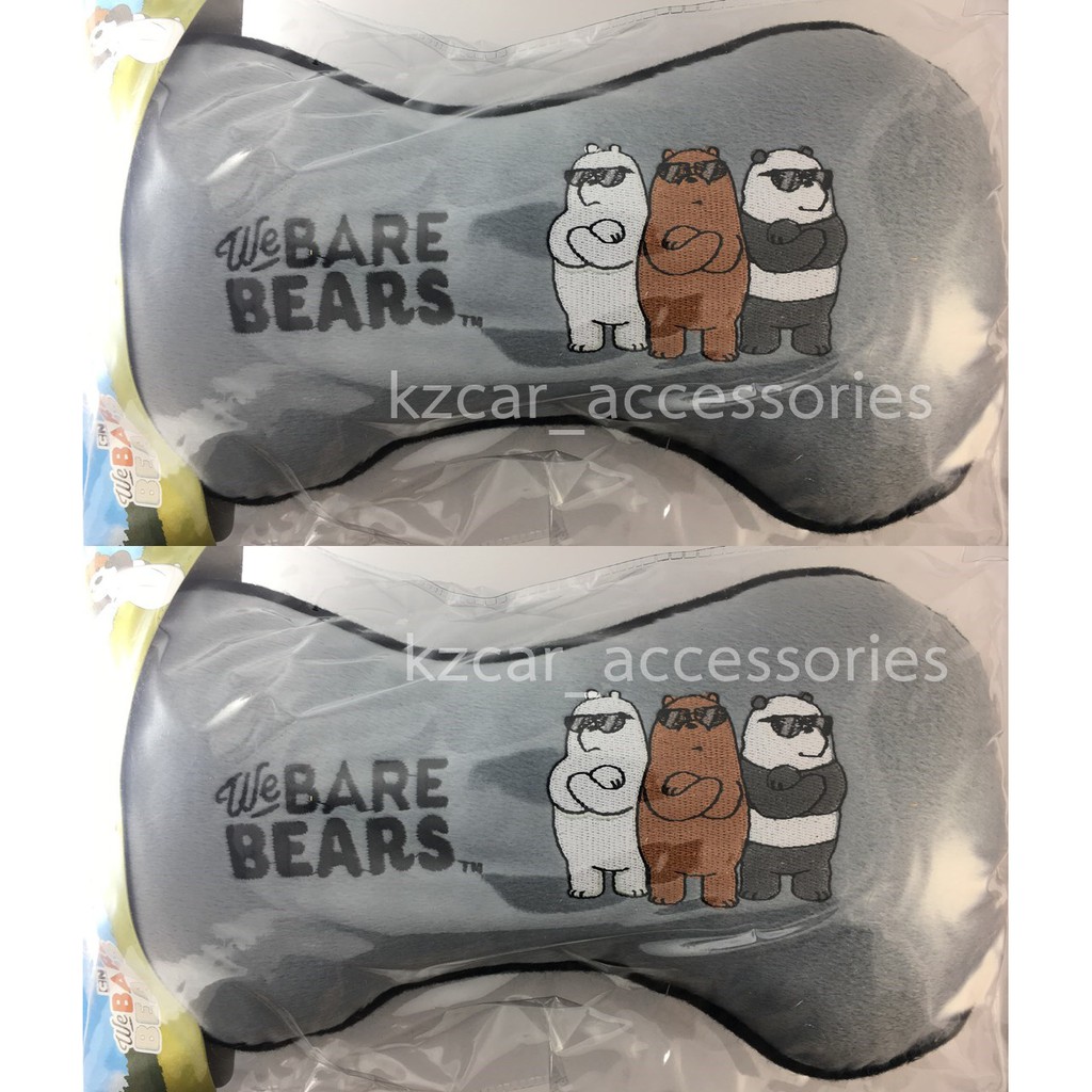 ภาพหน้าปกสินค้า(1คู่) หมอนรองคอในรถ We Bare Bears ลิขสิทธิ์แท้