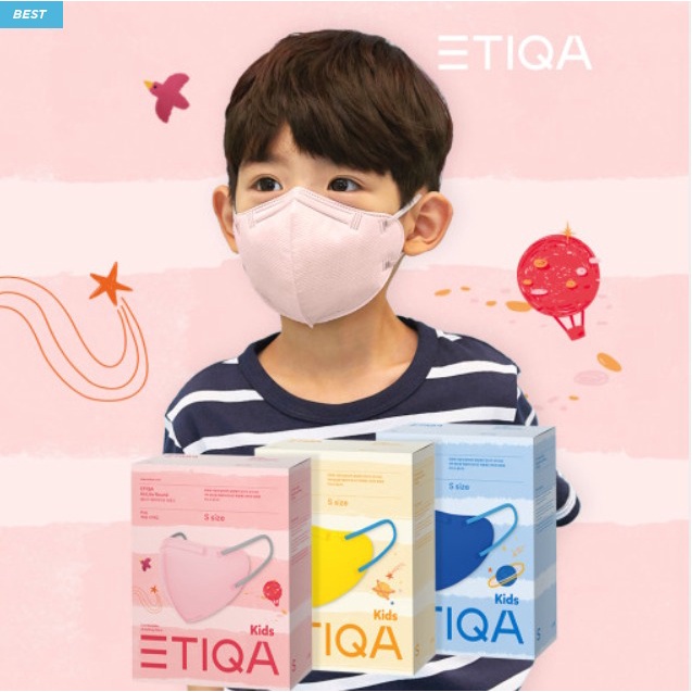 ภาพหน้าปกสินค้า(1ชิ้น)แท้100% หน้ากากเด็ก ETIQA ป้องกันเชื้อโรคและฝุ่น รุ่น AIRWAYS ROUND BASIC ใส่สบาย หายใจสะดวก จากร้าน koreanme บน Shopee