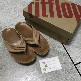 รองเท้า แตะ fitflop ของแท้ รุ่นหนังแท้ ซื้อจากช้อปไทย ป้ายไทย มีกล่อง