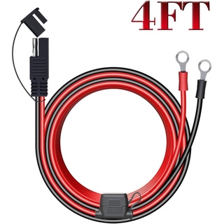 Leicestercn สายเคเบิลเชื่อมต่อ SAE เป็นโอริง 4 ฟุต 12V สําหรับที่ชาร์จแบตเตอรี่ และบํารุงรักษา