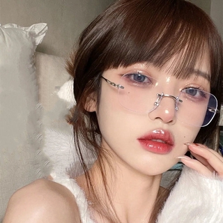 ภาพขนาดย่อของภาพหน้าปกสินค้าLCYY แว่นตาป้องกันแสงสีฟ้า/แว่นตาไร้ขอบสำหรับผู้หญิงเกาหลี-0 -600 จากร้าน yangyang888.th บน Shopee