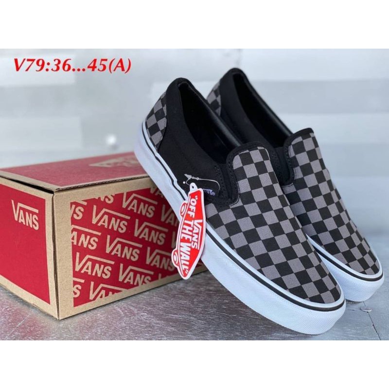 vans-slip-on-ตารางเทาดำ-checkerboard