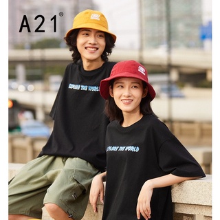 A21outlets เสื้อยืดคอกลม แขนสั้น ระบายอากาศ พิมพ์ลายอนิเมะ ทรงหลวม แฟชั่นฤดูร้อน สําหรับผู้ชาย ผู้หญิง