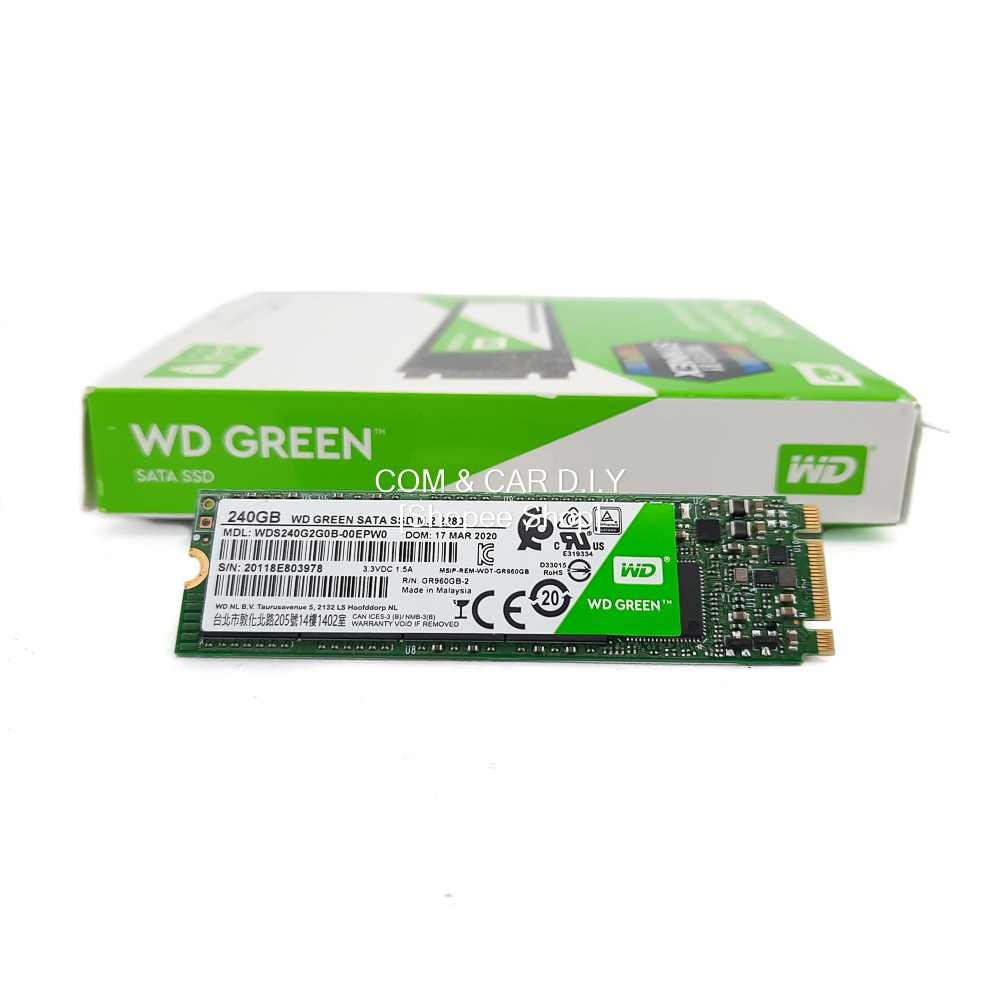 240 GB SSD M.2 WD GREEN (WDS240G2G0B) SATA M.2 2280 | Shopee Thailand