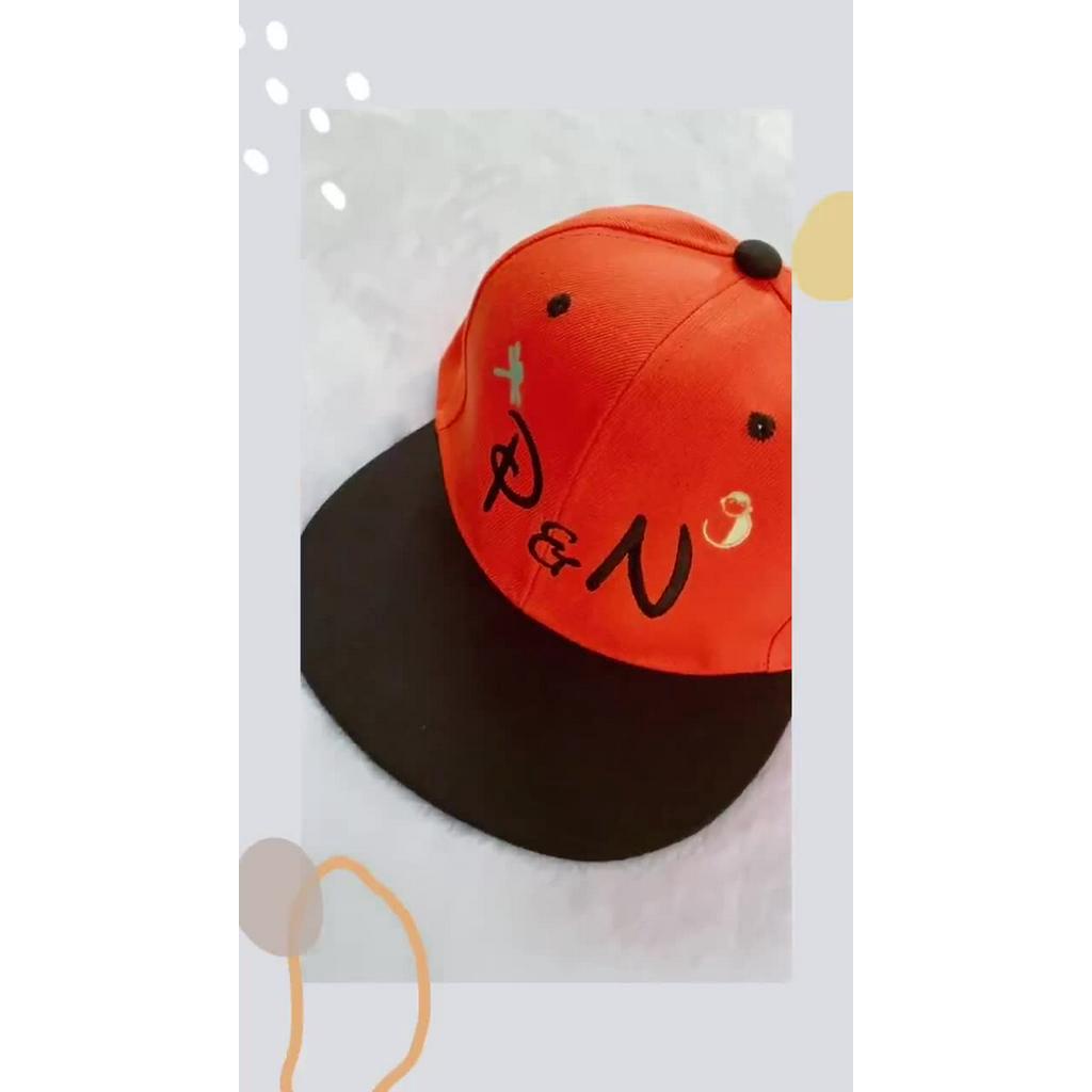 หมวกฮิปฮอป-snapback-ปักชื่อ-ปักตัวอักษร-หมวกhiphopเท่ๆ-ไม่มีขั้นต่ำในการสั่งซื้อ-ปักได้ไม่จำกัดตัวอักษร