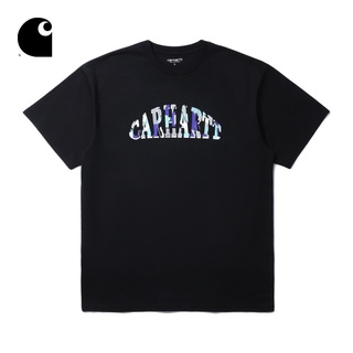 [100% Cotton] เสื้อยืดแขนสั้น คอกลม พิมพ์ลายโลโก้ Carhartt WIP สําหรับผู้ชาย