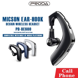 หูฟังบลูทูธ รุ่น PD-BE600 Bluetooth Wireless เสียงดี V.5.0 In-ear แนวสปอร์ต แบบหูเดียว เสียงคมชัด