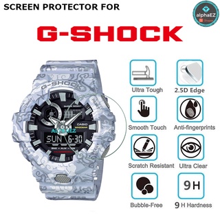 Casio G-Shock GA-700CG-7A ฟิล์มกระจกนิรภัยกันรอยหน้าจอ 9H สีขาว