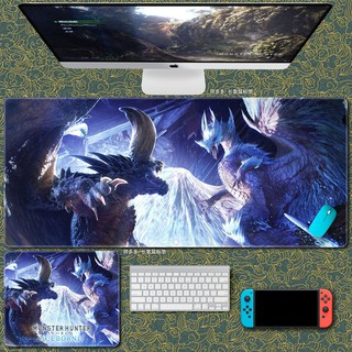 Monster Hunter แผ่นรองเมาส์ คีย์บอร์ด ขนาดใหญ่ สําหรับเล่นเกม