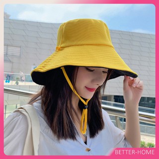 หมวกใส่ได้ "สองด้าน" หมวกกันแดดกลางแจ้ง  Double-sided sun hat