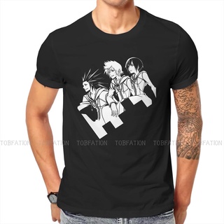 เสื้อยืดคอกลม ผ้าฝ้าย พิมพ์ลาย Kingdom Hearts Game สไตล์ฮาราจูกุ พลัสไซซ์ สําหรับผู้ชาย วัยรุ่น