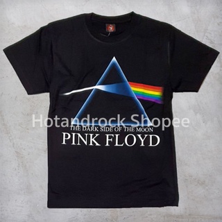 เสื้อยืดผ้าฝ้ายพรีเมี่ยม เสื้อยืดวงสีดำ Pink Floyd TDM 1133 Hotandrock