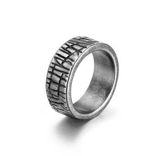 แหวนเหล็กไทเทเนียม SA1099 RRGA สีขาว สีบรอนซ์ แฟชั่นคู่รัก สําหรับผู้ชาย