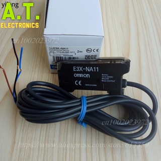 ถูกสุด! E3X-NA11 NPN New Omron Optical Fiber Amplifier Sensor Photoelectric Sensor Warranty for One Year