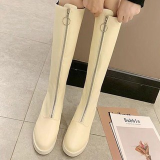 มีสินค้า👢 บู๊ทส์ขาวยาวบู๊ทส์ซิปมาร์ตินบู๊ทส์หนังบู๊ทส์อัศวินบู๊ทส์แฟชั่นบู๊ทส์