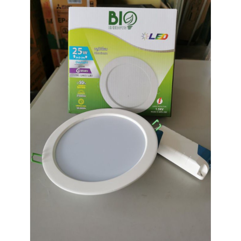 โคมดาวไลท์ โคมฝังฝ้า BIO ENERGYS PANEL LIGHT LED ขนาด 25W | Shopee Thailand