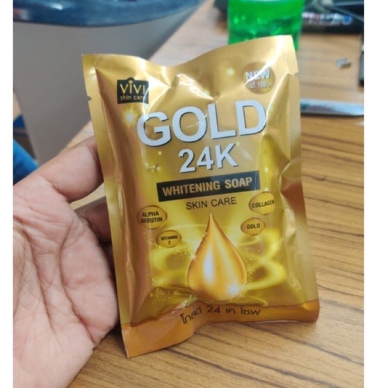 สบู่ทองคำ-วีวี่-24k-gold-soap-by-vivi
