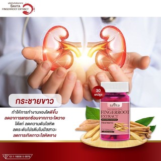 ภาพขนาดย่อของภาพหน้าปกสินค้ากระชายขาวสกัด Savita Fingerroot Extract จากร้าน savita2020.shop บน Shopee ภาพที่ 5