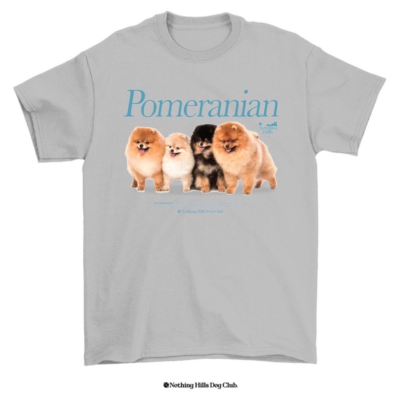 เสื้อยืดลาย-pomeranian-พอเมอเรเนียน-classic-cotton-unisex-by-nothing-hills-ใหม่