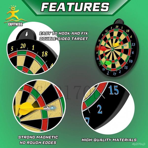 ภาพหน้าปกสินค้าระดานปาเป้าแม่เหล็ก-Magnetic Dart Board-18pcs Magnetic Dartboard-Excellent Indoor Party Games- Dart Board Kid Toys Gifts จากร้าน 4fp2l70uj3 บน Shopee