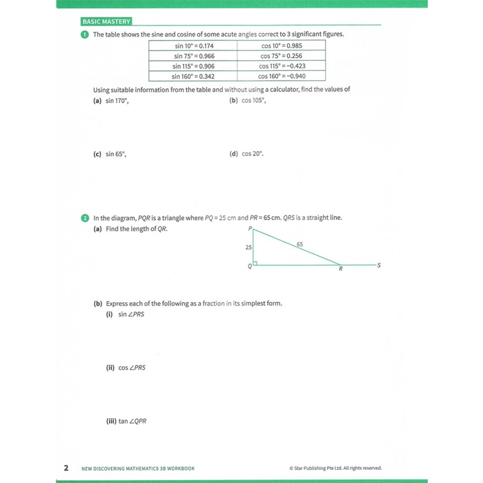 แบบฝึกหัดเลขมัธยม 3 📒 New Discovering Mathematics Workbook 3B (Exp) 🆕️ ...