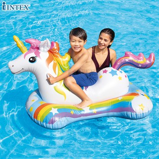 ภาพขนาดย่อของสินค้าINTEX แพยางเป่าลม แพเป่าลม แพม้ายูนิคอร์น Unicorn Ride-On รุ่น 57552