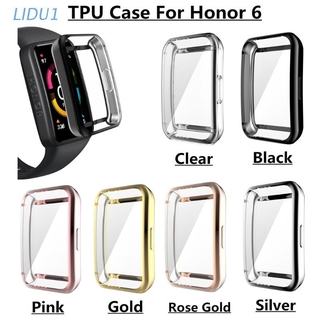 สินค้า Lidu1 เคสนาฬิกาข้อมือ Tpu แบบนิ่มกันกระแทกสําหรับ Huawei Honor Band 6 6