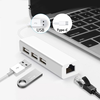 ภาพหน้าปกสินค้า[ High quality ] ฮับอินเตอร์เน็ต สำหรับ PC USB-C USB 3.1  แปลงจาก Type C  เป็น USB RJ45 ที่เกี่ยวข้อง