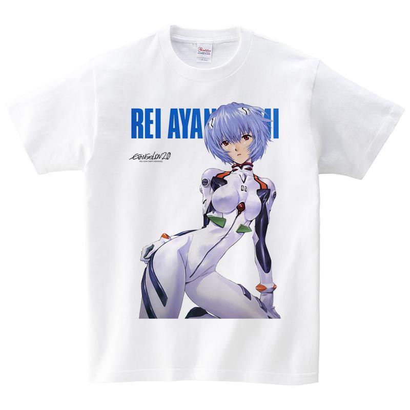 เสื้อยืดโอเวอร์ไซส์เสื้อยืดลำลองเสื้อยืด พิมพ์ลาย Neon Genesis ...