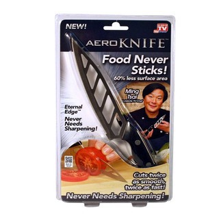 มีดสเตนเลสสตีลตัดได้อย่างราบรื่น ไม่ติดใบมีด เตรียมวัตถุดิบทำอาหารได้Aero Knife