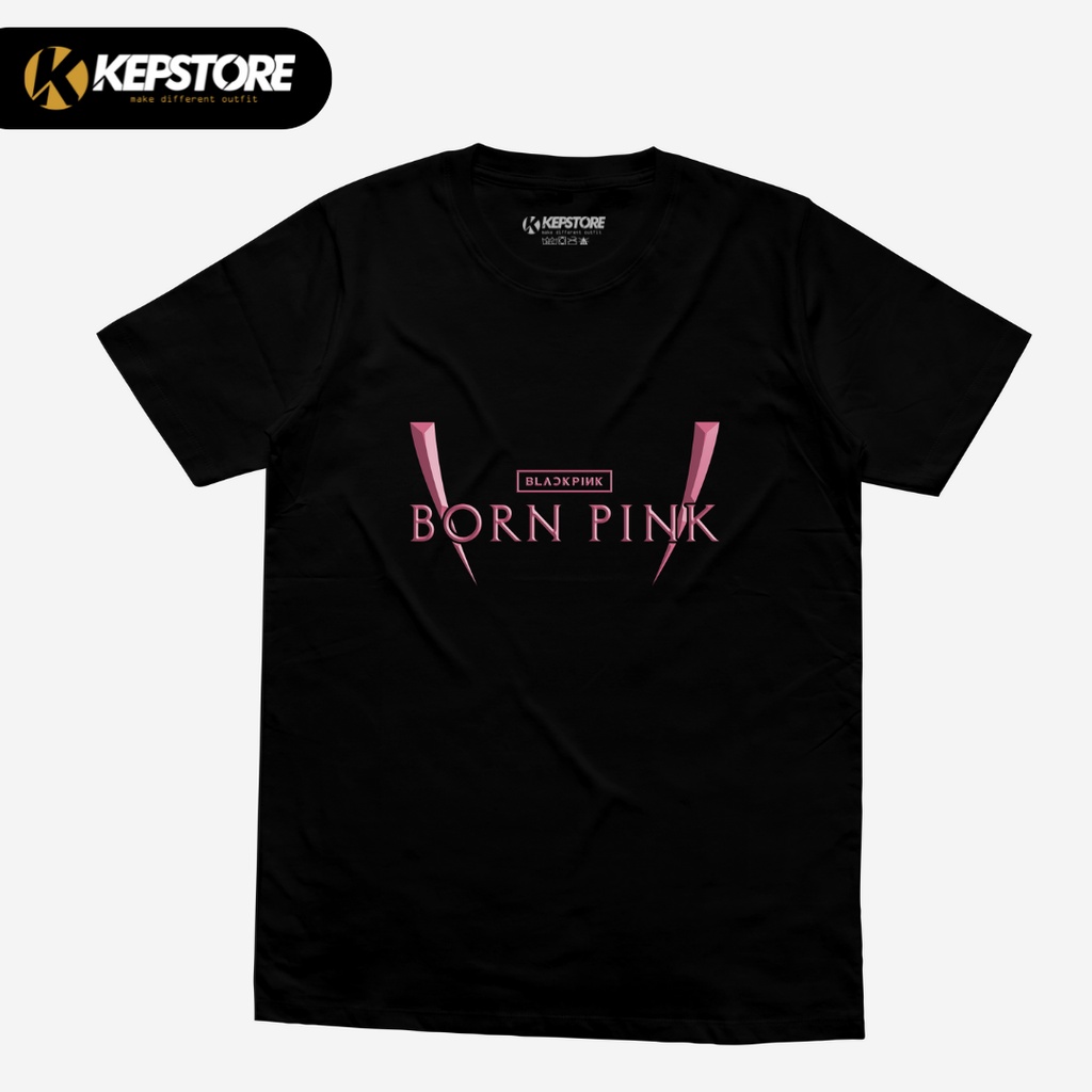 ราคาถูกเสื้อยืด-ผ้าฝ้าย-พิมพ์ลาย-blackpink-born-pink-combed-30s-สีดํา-และสีขาว-s-5xl