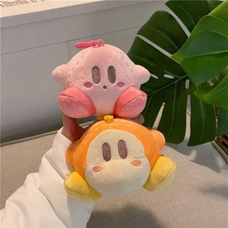 Bluevelvet Kirby Star พวงกุญแจ จี้ตุ๊กตาโปเกมอน สีชมพู สีส้ม