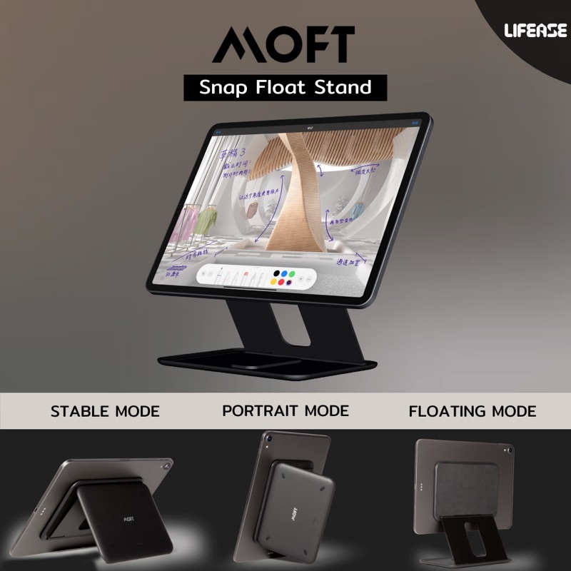 ภาพหน้าปกสินค้าMOFT SNAP ON TABLET เคส IPad ขาตั้งแบบลอยตัว พับเก็บได้ For iPad ทุกรุ่น ตั้งแต่ Gen9,Pro,Mini ใช้ได้หมด จากร้าน lifease บน Shopee