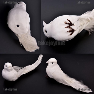 ภาพหน้าปกสินค้า[takejoyfine] นกพิราบปลอม โฟม ขนนกสีขาว ขนาดเล็ก พร้อมแม่เหล็ก สําหรับตกแต่งบ้าน ที่เกี่ยวข้อง