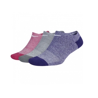 [ลิขสิทธิ์แท้] ถุงเท้า ไนกี้ NIKE WOMEN EVERYDAY Cushioned No Show Training Socks 3 Pairs per Pack