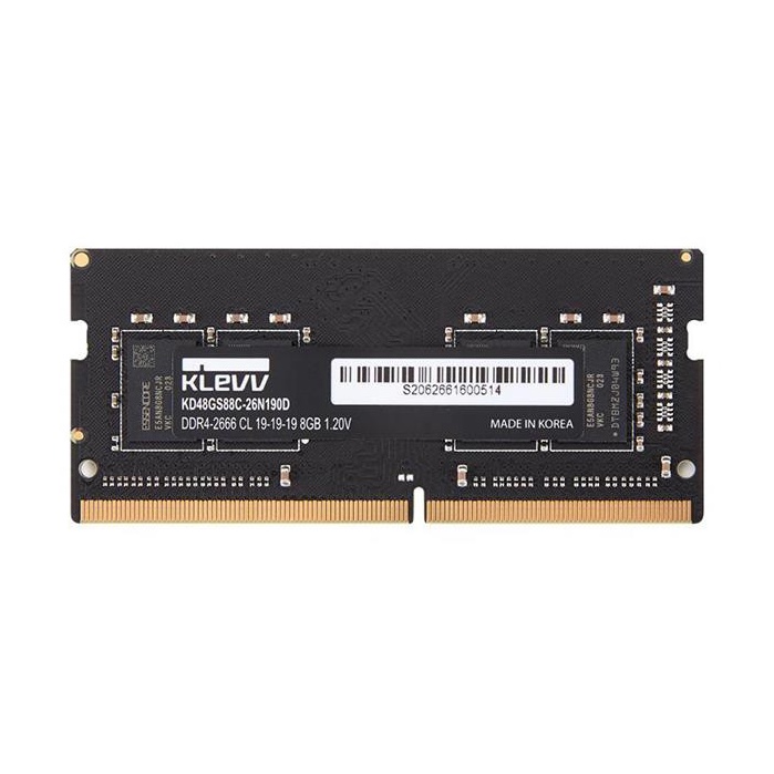 ภาพหน้าปกสินค้าKLEVV 8GB 2666MHZ DDR4 NON-ECC CL19 19-19-19 STANDARD SO-DIMM 1.2V จากร้าน hpbyiqink บน Shopee