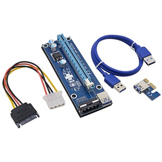 ภาพขนาดย่อของภาพหน้าปกสินค้าCard PCI Express 16x Riser (ไรเซอร์) PC1014 4P Molex/6 Pin จากร้าน it.2u บน Shopee ภาพที่ 2