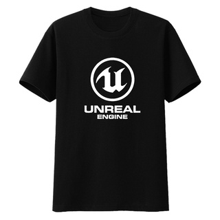 เสื้อผ้าผชเสื้อยืดแขนสั้น คอกลม ทรงหลวม พิมพ์ลายเกมเครื่องยนต์ unreal4 Fantasy 5 ue4ue5 สําหรับผู้ชาย และผู้หญิง 264S-5X