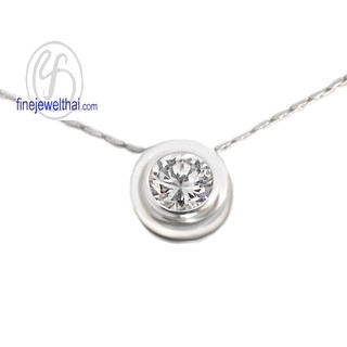 Finejewelthai จี้เพชร-จี้เงิน-เพชรสังเคราะห์-เงินแท้-Diamond-CZ-Silver925-Pendant-P1035cz