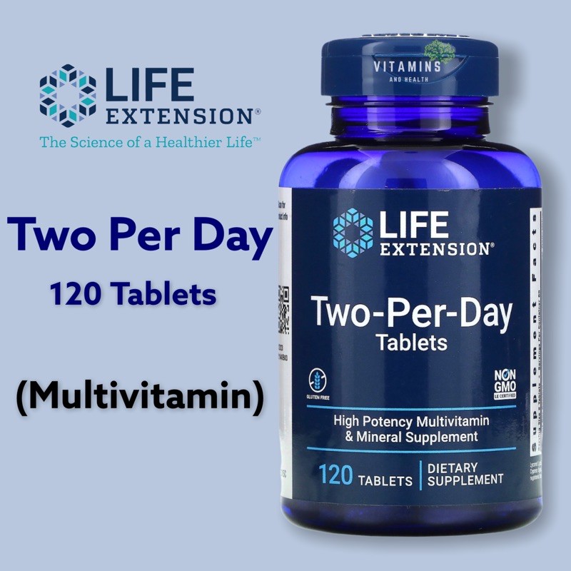 ภาพหน้าปกสินค้าใส่โค้ดลดหน้าร้าน วิตามินรวมLife Extension, Two-Per-Day Tablets, 120 Tablets, Two Per Day จากร้าน vitamins_and_health บน Shopee