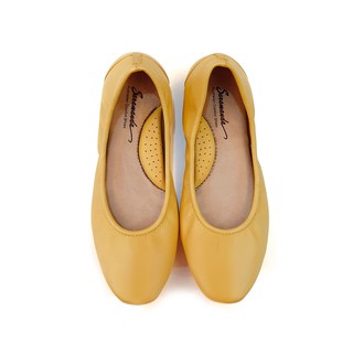 สินค้า Saramanda รุ่น 182028 รองเท้าผู้หญิง แฟลตบัลเล่ต์พับได้ หนังแท้ มี 7 สี