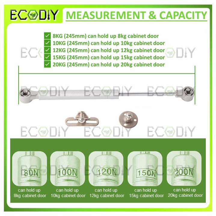 ecodiy-สปริงยกแก๊ส-ไฮดรอลิก-รองรับประตูตู้-8-10-12-15-20-กก