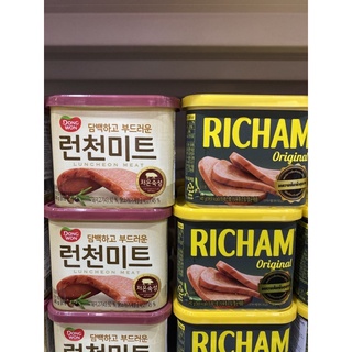 Dong Won Richham 340g, Luncheon meat 340g เนื้อหมูบดปรุงรส และเนื้อหมูผสมไก่บดปรุงรส 340 กรัม