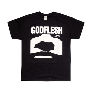 คอลูกเรือเสื้อยืดคอกลมเสื้อยืด พิมพ์ลาย Godflesh - Godflesh - Mผ้าฝ้ายแท้