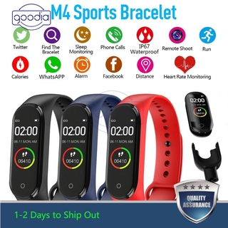 ภาพขนาดย่อของภาพหน้าปกสินค้าM4 สมาร์ทวอทช์ Smart Watch 4 Mi Band สายรัดข้อมืออัจฉริยะ Wristband Bluetooth 5.0 Sports นาฬิกาออกกำลังกาย จากร้าน goodia1.th บน Shopee