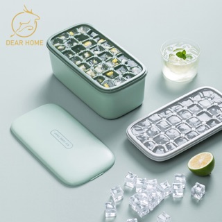 สินค้า Dear Home กล่องใส่น้ำแข็ง ถาดน้ำแข็ง ที่ทำน้ำแข็ง ถาดรองน้ำแข็ง  กล่องน้ำแข็ง 2ชั้น กล่องน้ำแข็ง ที่ทำก้อนน้ำแข็ง